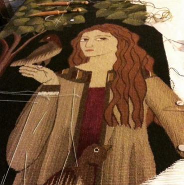 Chrissie Freeth Medieval Tapestry The Nook in progress
